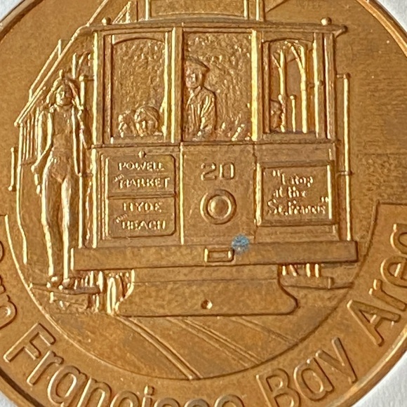 Commemorative Coin San Francisco Bay California Series Cable Car Coin - Picture 4 of 7